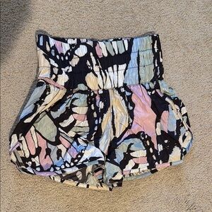 Colorful Abstract Print Shorts